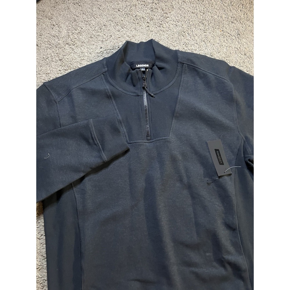 NWT Legends Men's Medium L Black Quarter Zip Pullover Sweatshirt C4 Energy Drink